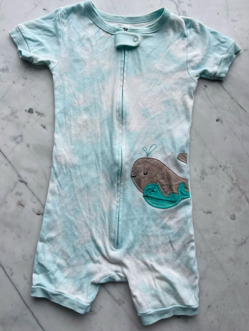 Carter's Toddler 1-Piece Whale Cotton Romper Pajamas 3T